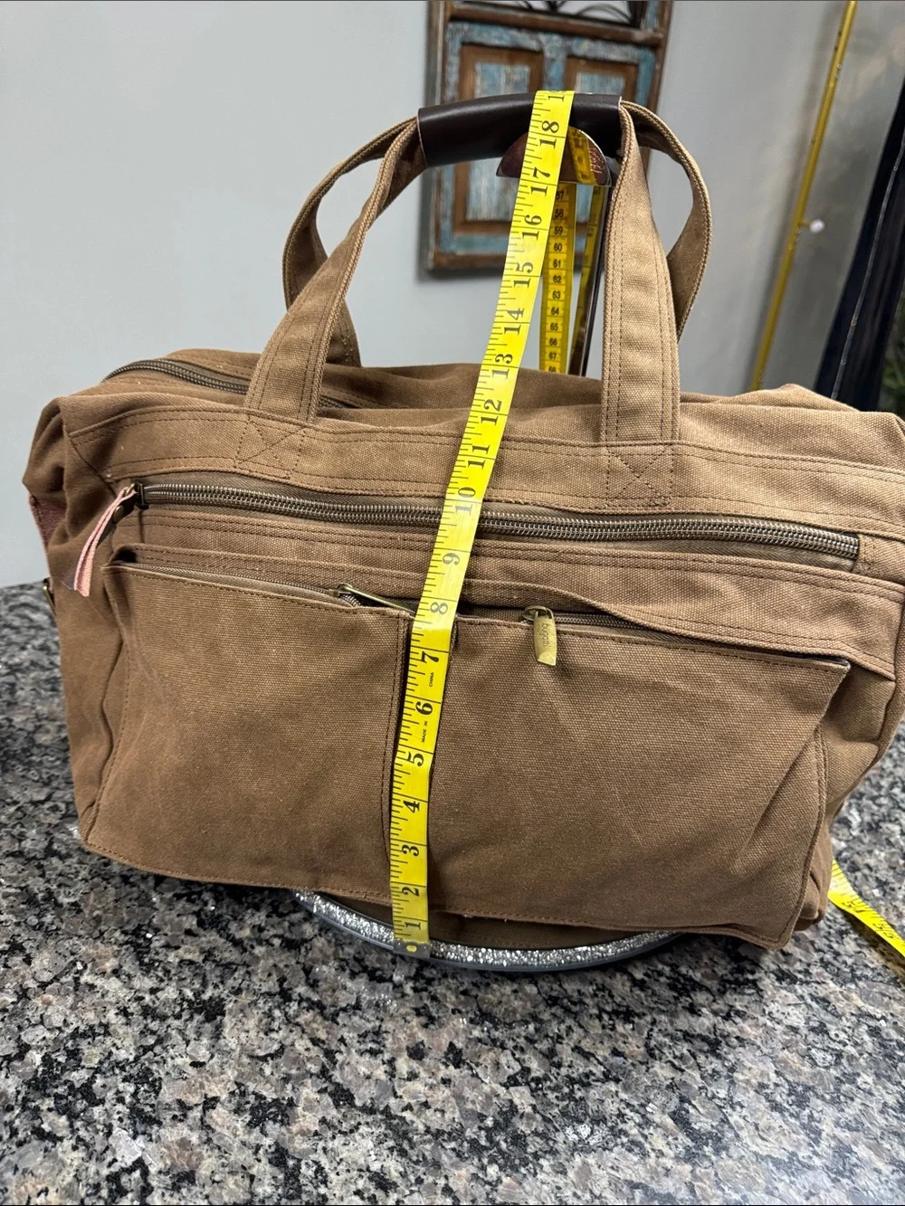 Bugatti Canvas Duffel Bag - Brown NWOT